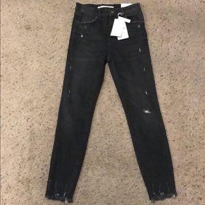 Black high waisted jeans